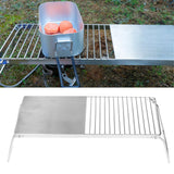 Grill Stand Multifunctional Folding Stainless Steel Outdoor Kitchen Stand for BBQ Grilling Camping Trip Travel - Extra Image