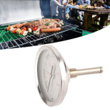 Grill Thermometer Stainless Steel Bimetallic High Accuracy 100‑475℉ Easy Assembly Wide Application BBQ Thermometer