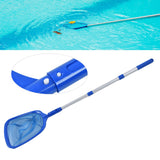 Pool Skimmer with Retractable Rod for Cleaning Surface of Swimming Pools Hot Tubs Spas Fountains