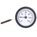 Dial Thermometer 0‑120°C Measuring Range Copper Sensor Clear Temperature Scale 52mm/2.0in Thermometer for Liquid