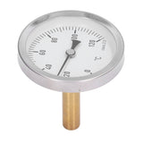 63mm Dial Thermometer Barbecue Pointer Type Thermometer 0‑120°C Bimetallic Temperature Gauge for Cooking