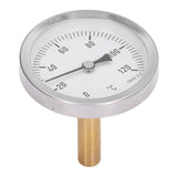 63mm Dial Thermometer Barbecue Pointer Type Thermometer 0‑120°C Bimetallic Temperature Gauge for Cooking