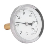 63mm Dial Thermometer Barbecue Pointer Type Thermometer 0‑120°C Bimetallic Temperature Gauge for Cooking