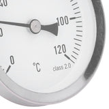 63mm Dial Thermometer Barbecue Pointer Type Thermometer 0‑120°C Bimetallic Temperature Gauge for Cooking - Extra Image