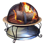 Fire Pit Mat Heat Resistant Grill Deck Protector Double Sided Round Lawn Mat for Outdoor Camping101.5cm / 40in