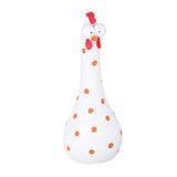 Chicken Statue Long Neck Microlandschaft Hand Crafted Resin Animal Garden Statues for Garden Yard Art DecorationWhite