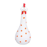 Chicken Statue Long Neck Microlandschaft Hand Crafted Resin Animal Garden Statues for Garden Yard Art DecorationWhite