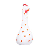 Chicken Statue Long Neck Microlandschaft Hand Crafted Resin Animal Garden Statues for Garden Yard Art DecorationWhite - Close-Up Angle