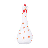 Chicken Statue Long Neck Microlandschaft Hand Crafted Resin Animal Garden Statues for Garden Yard Art DecorationWhite