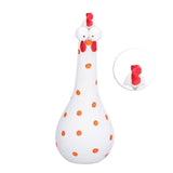 Chicken Statue Long Neck Microlandschaft Hand Crafted Resin Animal Garden Statues for Garden Yard Art DecorationWhite - Extra Image