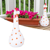 Chicken Statue Long Neck Microlandschaft Hand Crafted Resin Animal Garden Statues for Garden Yard Art DecorationWhite - Extra Image
