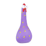 Chicken Statue Long Neck Microlandschaft Hand Crafted Resin Animal Garden Statues for Garden Yard Art DecorationPurple - Front View