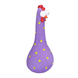 Chicken Statue Long Neck Microlandschaft Hand Crafted Resin Animal Garden Statues for Garden Yard Art DecorationPurple - 45-Degree Angle