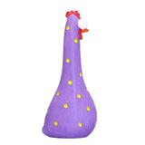 Chicken Statue Long Neck Microlandschaft Hand Crafted Resin Animal Garden Statues for Garden Yard Art DecorationPurple - Extra Image