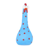 Chicken Statue Long Neck Microlandschaft Hand Crafted Resin Animal Garden Statues for Garden Yard Art DecorationBlue - 45-Degree Angle