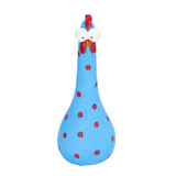 Chicken Statue Long Neck Microlandschaft Hand Crafted Resin Animal Garden Statues for Garden Yard Art DecorationBlue - Low Angle