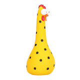 Chicken Statue Long Neck Microlandschaft Hand Crafted Resin Animal Garden Statues for Garden Yard Art DecorationYellow