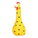Chicken Statue Long Neck Microlandschaft Hand Crafted Resin Animal Garden Statues for Garden Yard Art DecorationYellow - 45-Degree Angle