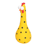 Chicken Statue Long Neck Microlandschaft Hand Crafted Resin Animal Garden Statues for Garden Yard Art DecorationYellow
