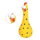 Chicken Statue Long Neck Microlandschaft Hand Crafted Resin Animal Garden Statues for Garden Yard Art DecorationYellow - Extra Image