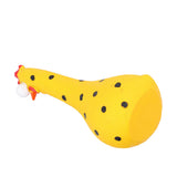 Chicken Statue Long Neck Microlandschaft Hand Crafted Resin Animal Garden Statues for Garden Yard Art DecorationYellow - Extra Image