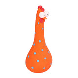 Chicken Statue Long Neck Microlandschaft Hand Crafted Resin Animal Garden Statues for Garden Yard Art DecorationOrange - Front View