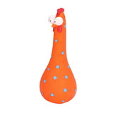 Chicken Statue Long Neck Microlandschaft Hand Crafted Resin Animal Garden Statues for Garden Yard Art DecorationOrange - Top-Down View