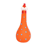 Chicken Statue Long Neck Microlandschaft Hand Crafted Resin Animal Garden Statues for Garden Yard Art DecorationOrange - Extra Image