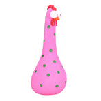 Chicken Statue Long Neck Microlandschaft Hand Crafted Resin Animal Garden Statues for Garden Yard Art DecorationPink
