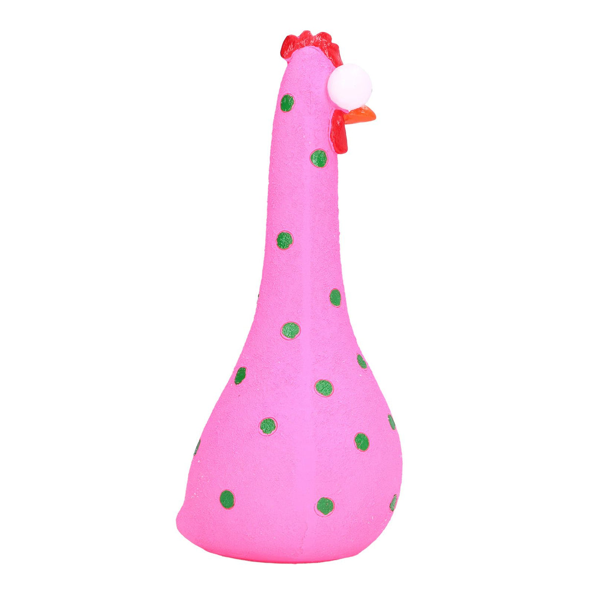 Chicken Statue Long Neck Microlandschaft Hand Crafted Resin Animal Garden Statues for Garden Yard Art DecorationPink