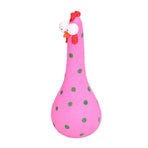 Chicken Statue Long Neck Microlandschaft Hand Crafted Resin Animal Garden Statues for Garden Yard Art DecorationPink