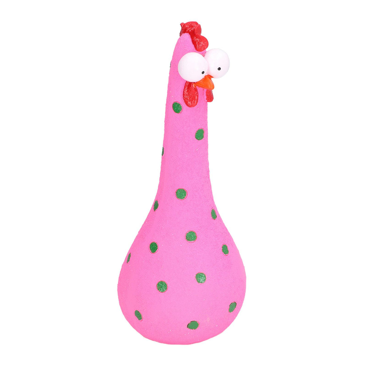 Chicken Statue Long Neck Microlandschaft Hand Crafted Resin Animal Garden Statues for Garden Yard Art DecorationPink
