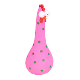 Chicken Statue Long Neck Microlandschaft Hand Crafted Resin Animal Garden Statues for Garden Yard Art DecorationPink