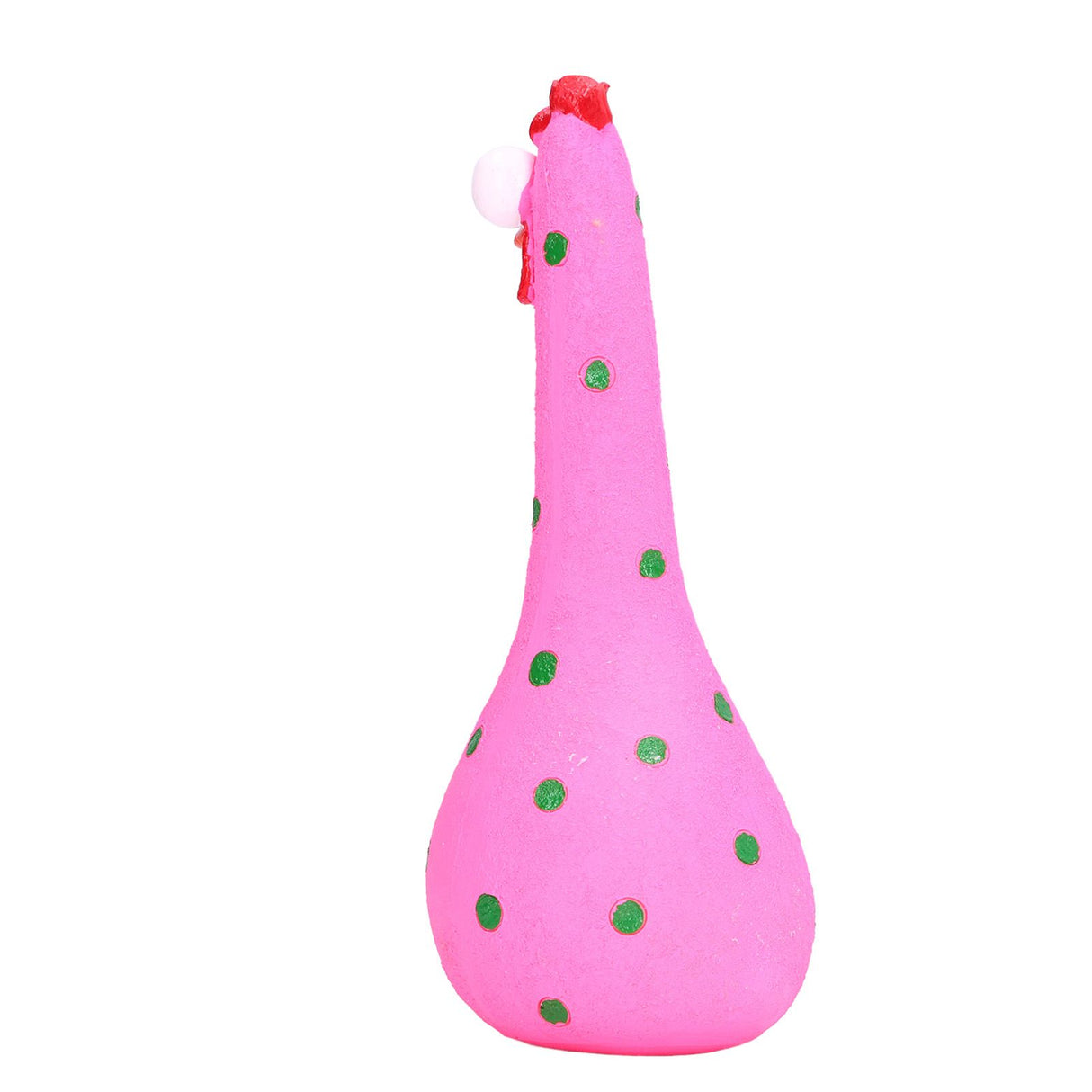 Chicken Statue Long Neck Microlandschaft Hand Crafted Resin Animal Garden Statues for Garden Yard Art DecorationPink