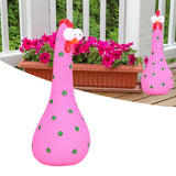 Chicken Statue Long Neck Microlandschaft Hand Crafted Resin Animal Garden Statues for Garden Yard Art DecorationPink - Extra Image