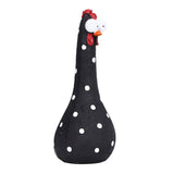 Chicken Statue Long Neck Microlandschaft Hand Crafted Resin Animal Garden Statues for Garden Yard Art DecorationBlack
