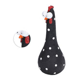 Chicken Statue Long Neck Microlandschaft Hand Crafted Resin Animal Garden Statues for Garden Yard Art DecorationBlack - Extra Image