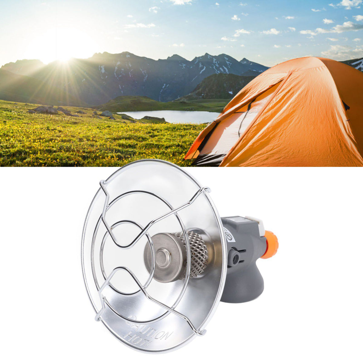 Portable Outdoor Heater Strong Heat Power Prevent Burns Fire Adjustable Auxiliary Igniter Butane Camping Stove
