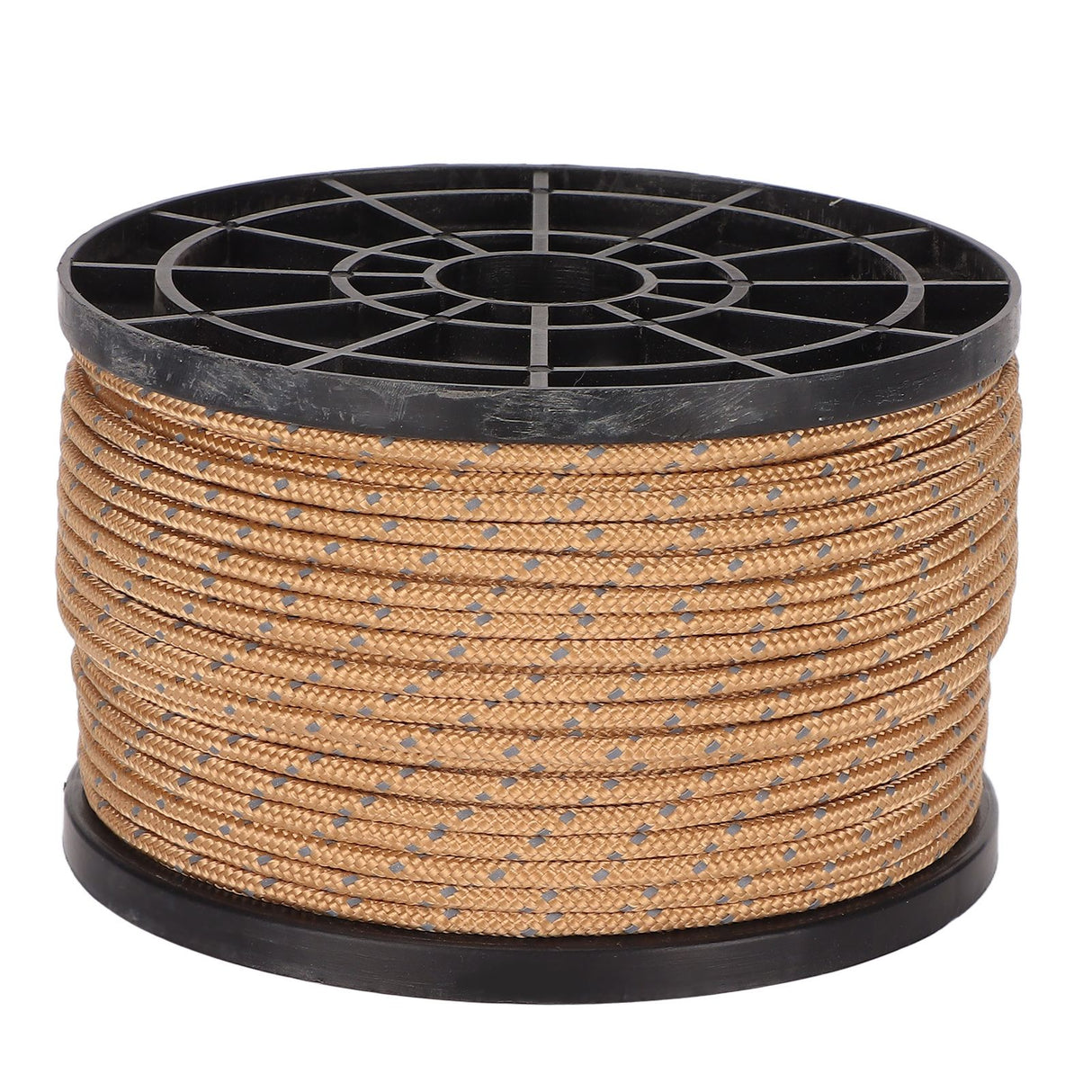 Camping Tent Rope 50 Meters High Density Anti UV Wear Resistant Khaki Reflective Outdoor Camping Rope