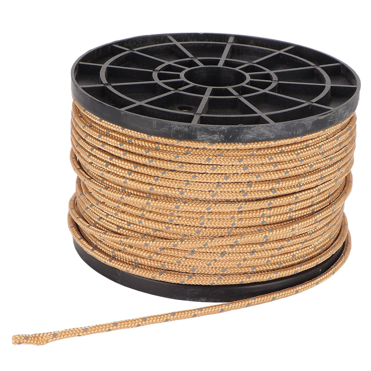 Camping Tent Rope 50 Meters High Density Anti UV Wear Resistant Khaki Reflective Outdoor Camping Rope