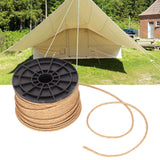 Camping Tent Rope 50 Meters High Density Anti UV Wear Resistant Khaki Reflective Outdoor Camping Rope - Extra Image