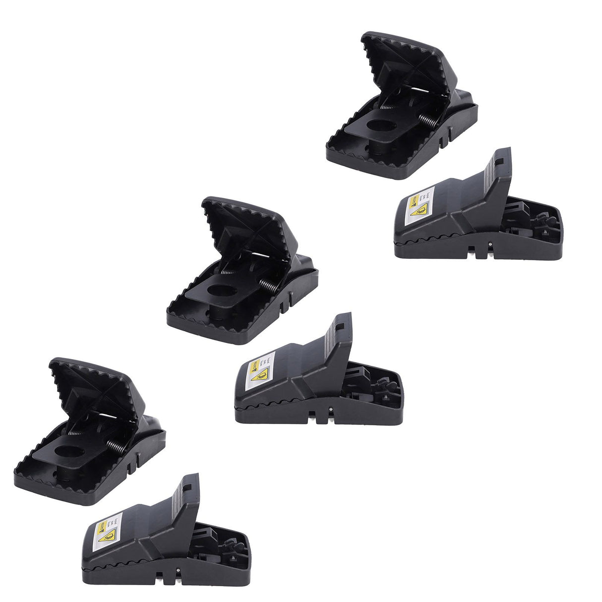 6Pcs Mouse Traps Plastic Material High Sensitivity Touchless Design Safe Reusable Rat Catcher Trapping Tool