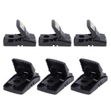 6Pcs Mouse Traps Plastic Material High Sensitivity Touchless Design Safe Reusable Rat Catcher Trapping Tool