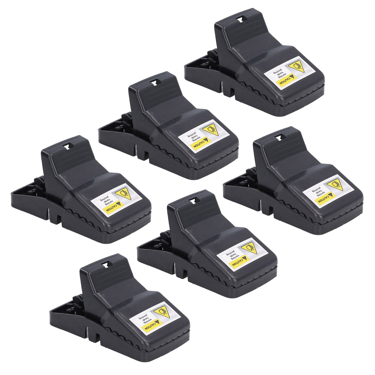 6Pcs Mouse Traps Plastic Material High Sensitivity Touchless Design Safe Reusable Rat Catcher Trapping Tool