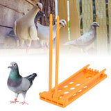 3Pcs Pigeons Foot Rings Frame 4 Column Independent Save Space Racing Pigeons Supplier Foot Place for Pigeons FarmYellow - Extra Image