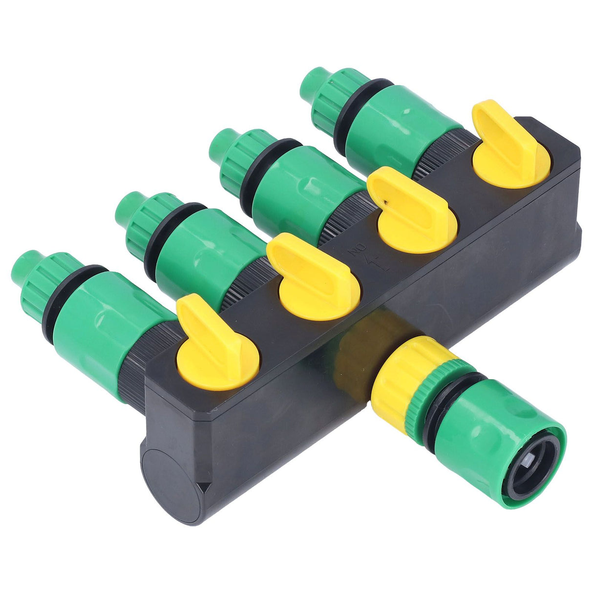 Water Hose Splitter ABS Material 4 Way Stainless Durable Garden Irrigation Faucet Splitter for Patio Farm