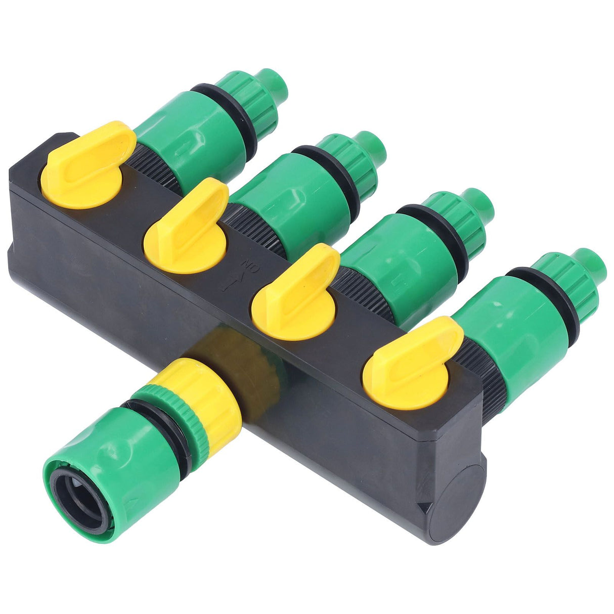 Water Hose Splitter ABS Material 4 Way Stainless Durable Garden Irrigation Faucet Splitter for Patio Farm