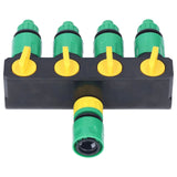 Water Hose Splitter ABS Material 4 Way Stainless Durable Garden Irrigation Faucet Splitter for Patio Farm
