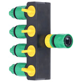Water Hose Splitter ABS Material 4 Way Stainless Durable Garden Irrigation Faucet Splitter for Patio Farm