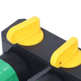Water Hose Splitter ABS Material 4 Way Stainless Durable Garden Irrigation Faucet Splitter for Patio Farm - Extra Image